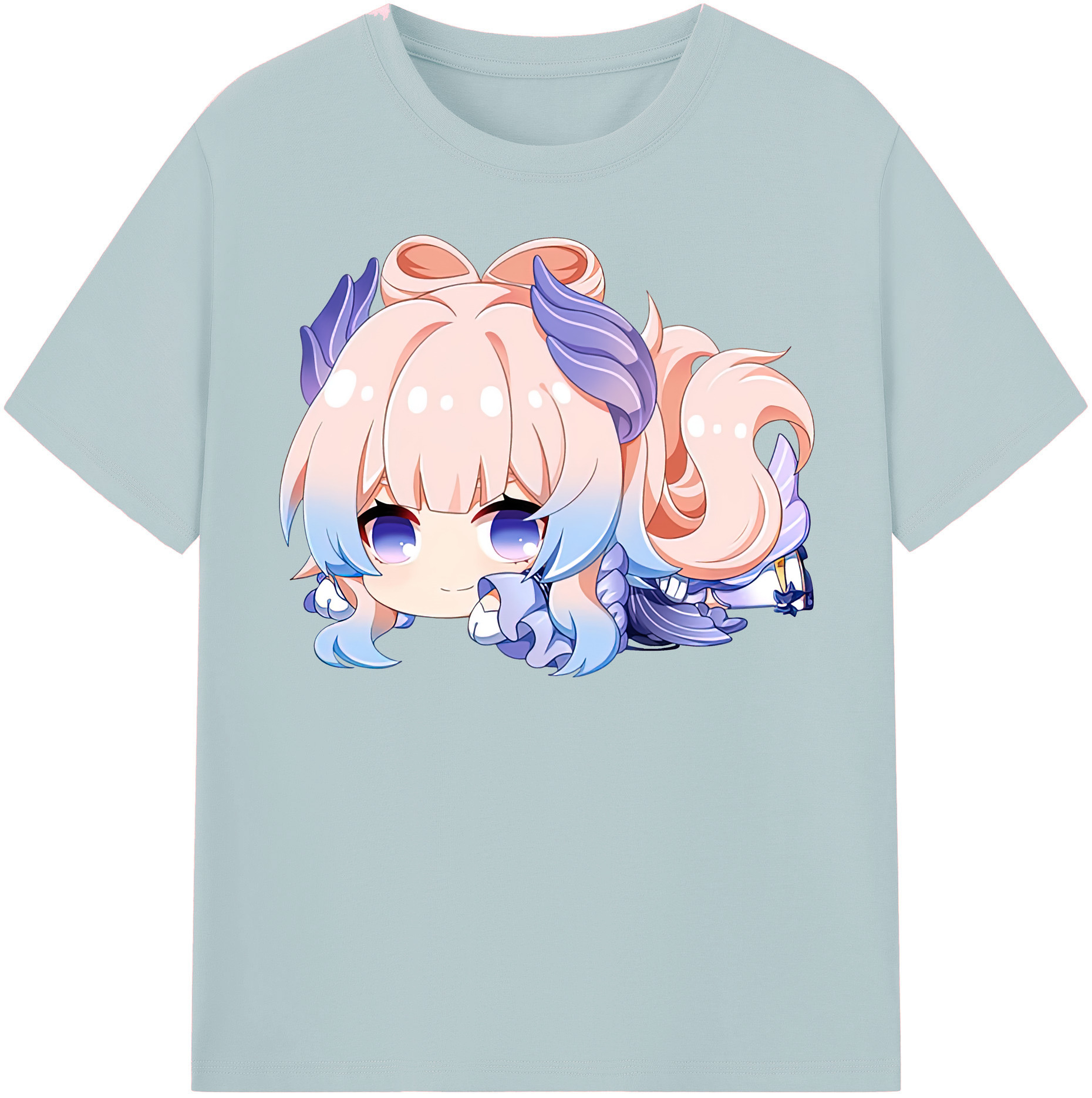 げんし神 珊瑚宮心海 サンゴノミヤ・ココミ genshin Sangonomiya Kokomi 綿100％半袖Tシャツ（フロントプリント）